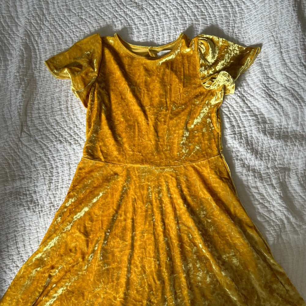 Nordstrom Brand 1901-Girls Crushed Velvet Dress